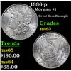 Image 1 : 1886-p Morgan Dollar $1 Grades GEM Unc