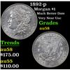 Image 1 : 1892-p Morgan Dollar $1 Grades Choice AU/BU Slider