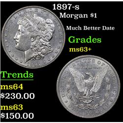1897-s Morgan Dollar $1 Grades Select+ Unc