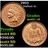 Image 1 : 1903 Indian Cent 1c Grades Select+ Unc RD