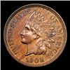 Image 2 : 1908 Indian Cent 1c Grades Choice+ Unc RB