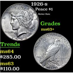 1926-s Peace Dollar $1 Grades Select+ Unc