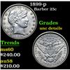 Image 1 : 1899-p Barber Quarter 25c Grades Unc Details