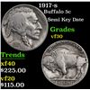 Image 1 : 1917-s Buffalo Nickel 5c Grades vf++
