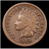 Image 2 : 1864 L Indian Cent 1c Grades f, fine