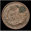 Image 3 : 1873 Closed 3 Indian Cent 1c Grades vf++