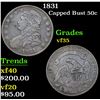 Image 1 : 1831 Capped Bust Half Dollar 50c Grades vf++