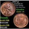 Image 1 : 1917-p Lincoln Cent 1c Grades Choice+ Unc RB