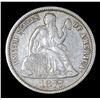 Image 2 : 1877-cc Seated Liberty Dime 10c Grades xf