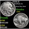 Image 1 : 1926-d Buffalo Nickel 5c Grades vf+