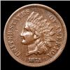 Image 2 : 1873 Open 3 Indian Cent 1c Grades vf++
