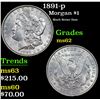 Image 1 : 1891-p Morgan Dollar $1 Grades Select Unc