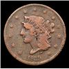 Image 2 : 1839 Booby Head Coronet Head Large Cent 1c Grades vf details