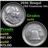 Image 1 : 1926 Sesqui Old Commem Half Dollar 50c Grades Select AU