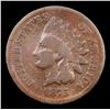 Image 2 : 1875 Indian Cent 1c Grades f, fine