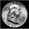 Image 2 : 1957-d Franklin Half Dollar 50c Grades Choice Unc FBL