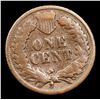 Image 3 : 1876 Indian Cent 1c Grades vg+