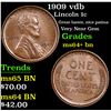 Image 1 : 1909 vdb Lincoln Cent 1c Grades Choice+ Unc BN