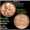 Image 1 : 1927-s Lincoln Cent 1c Grades Unc Details