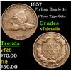 Image 1 : 1857 Flying Eagle Cent 1c Grades vf details