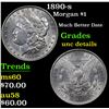Image 1 : 1890-s Morgan Dollar $1 Grades Unc Details