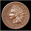 Image 2 : 1884 Indian Cent 1c Grades xf+