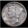 Image 2 : 1926-s Mercury Dime 10c Grades f, fine