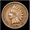 Image 2 : 1863 Indian Cent 1c Grades vf++
