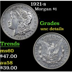 1921-s Morgan Dollar $1 Grades Unc Details