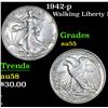 Image 1 : 1942-p Walking Liberty Half Dollar 50c Grades Choice AU