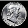 Image 2 : 1954-p Franklin Half Dollar 50c Grades Select Unc