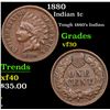 Image 1 : 1880 Indian Cent 1c Grades vf++
