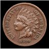 Image 2 : 1880 Indian Cent 1c Grades vf++