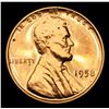 Image 2 : 1958 Lincoln Cent 1c Grades Choice+ proof rd