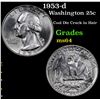 Image 1 : 1953-d Washington Quarter 25c Grades Choice Unc