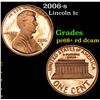 Image 1 : 2006-s Lincoln Cent 1c Grades Gem++ Proof Red Deep cameo