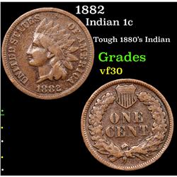 1882 Indian Cent 1c Grades vf++