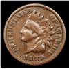Image 2 : 1889 Indian Cent 1c Grades vf+
