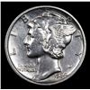 Image 2 : 1934-p Mercury Dime 10c Grades Select AU