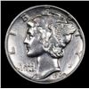 Image 2 : 1940-p Mercury Dime 10c Grades Choice AU/BU Slider