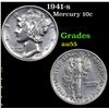 1941-s Mercury Dime 10c Grades Choice AU