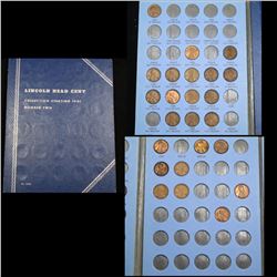 Starter Lincoln cent book 1941-1957 24 coins . .