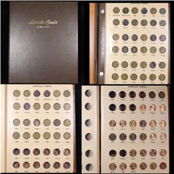 Partial Lincoln cent book 1909-1958 68 coins . .