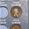 Image 9 : Partial Lincoln cent book 1909-1972 81 coins .