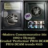Image 1 : 1992-S Olympic Modern Commem Half Dollar 50c Graded GEM++ Proof Deep Cameo by USCG