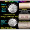 Image 1 : ***Auction Highlight*** Full UNCIRCULATED solid date 1884-o Morgan silver $1 roll, 20 coins   (fc)