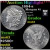 Image 1 : ***Auction Highlight*** 1884-s Morgan Dollar $1 Graded Select Unc By USCG (fc)