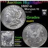 Image 1 : ***Auction Highlight*** 1897-o Morgan Dollar $1 Graded Select Unc By USCG (fc)