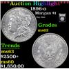 Image 1 : ***Auction Highlight*** 1896-o Morgan Dollar $1 Graded Select Unc By USCG (fc)