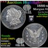 Image 1 : ***Auction Highlight*** 1886-s Morgan Dollar $1 Graded Select Unc DMPL By USCG (fc)